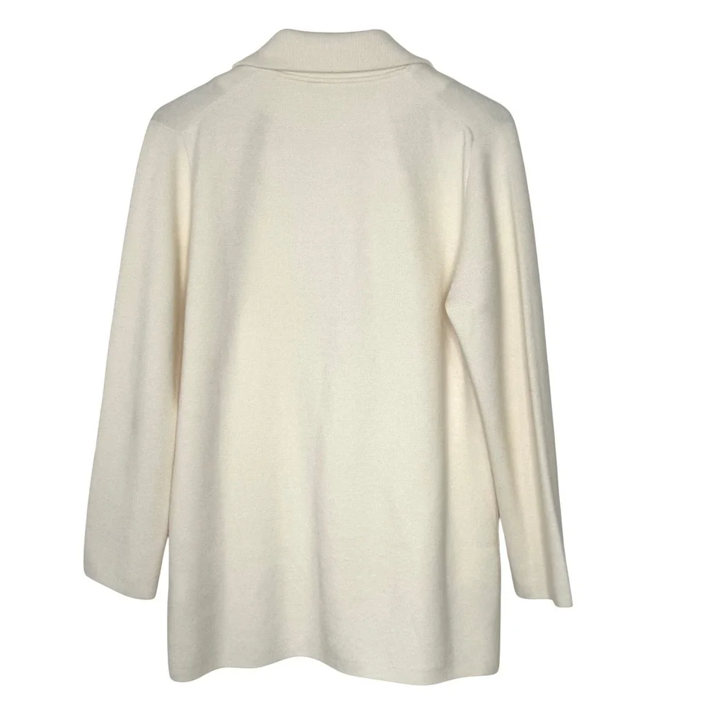 J. Crew Sweater Jacket‎ Cream One Button Womens Size Small